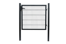 Hageport metall svart 100 x 100 cm 